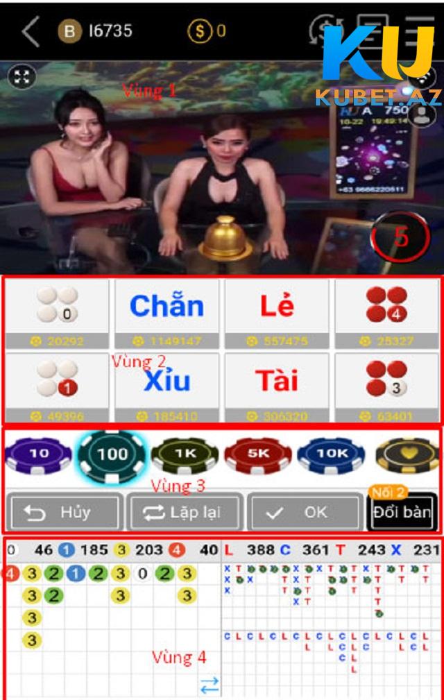 Giao diện Xóc đĩa Kubet với MC và Dealer là người thật Giao diện Xóc đĩa Kubet với MC và Dealer là người thật