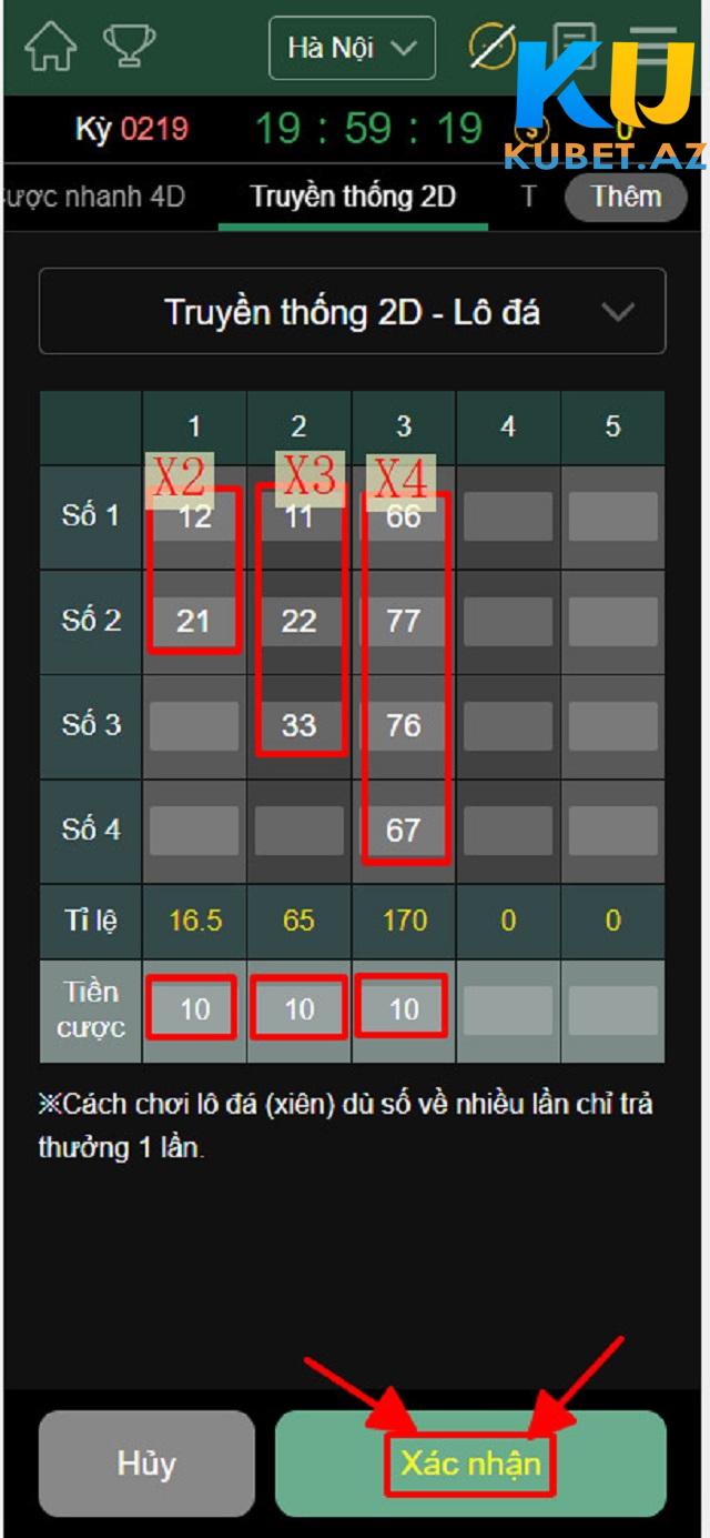Giao diện đánh Lô xiên tại Kubet trên điện thoại di động Giao diện đánh Lô xiên tại Kubet trên điện thoại di động