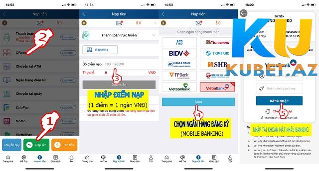 Nạp tiền tại Kubet bằng Thanh toán trực tuyến Nạp tiền tại Kubet bằng Thanh toán trực tuyến