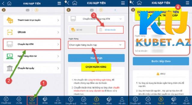 Nạp tiền tại Kubet thông qua cây ATM Nạp tiền tại Kubet thông qua cây ATM
