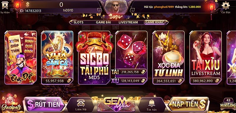 GemWin: Phiên bản game bài đổi thưởng mới nhất - Chơi là thắng